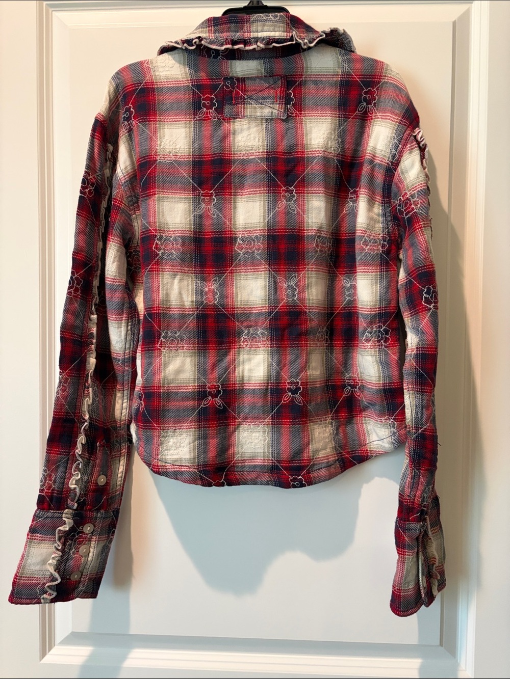 NWOT Free People Georgia Plaid Shirt - Picture 6 of 8